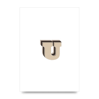 Alphabet Mix Match U" Art For The Home - unframed print