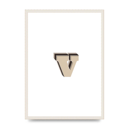 Alphabet Mix Match V" Printed Poster - A2 framed