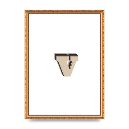 Alphabet Mix Match V" Printed Poster - A3 framed