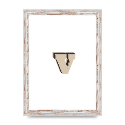Alphabet Mix Match V" Printed Poster - A4 framed