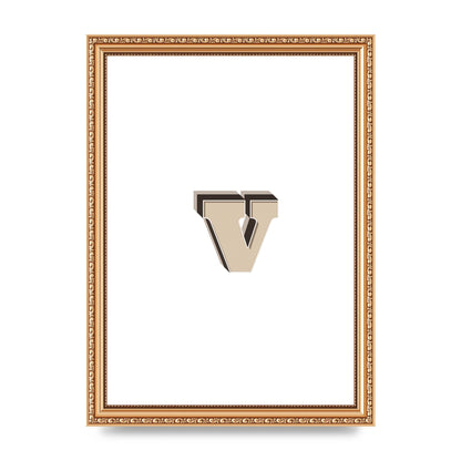 Alphabet Mix Match V" Printed Poster - A4 framed