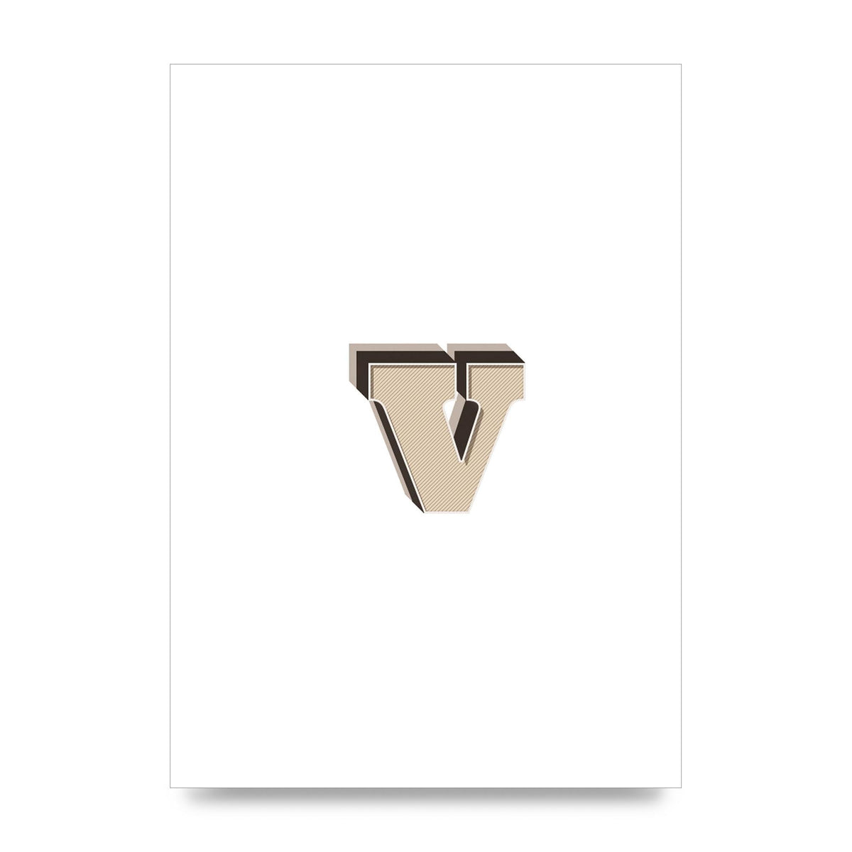 Alphabet Mix Match V" Printed Poster - unframed print