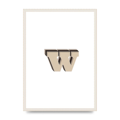 Alphabet Mix Match W" Wall Art - A2 framed