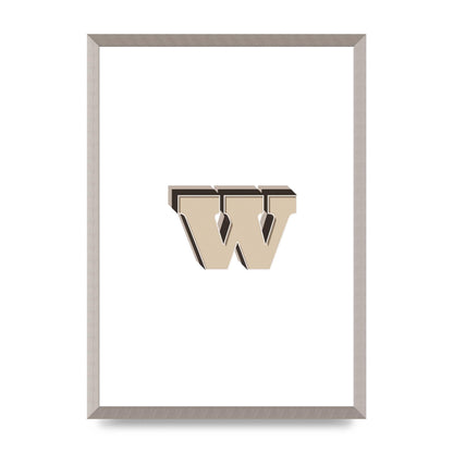 Alphabet Mix Match W" Wall Art - A2 framed