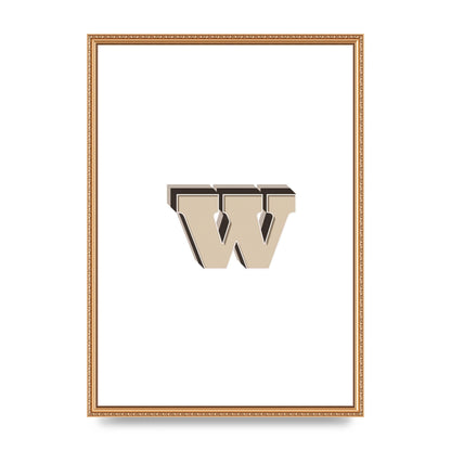 Alphabet Mix Match W" Wall Art - A2 framed