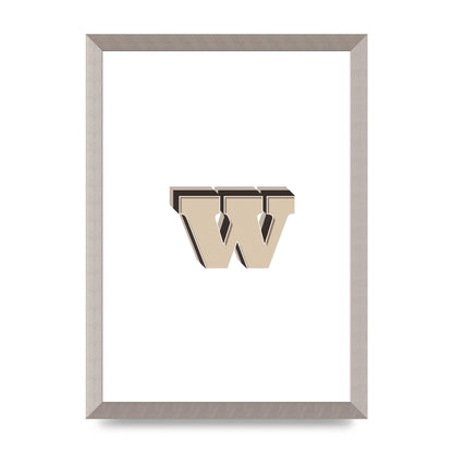 Alphabet Mix Match W" Wall Art - A3 framed