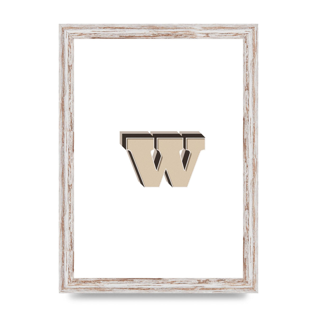 Alphabet Mix Match W" Wall Art - A4 framed