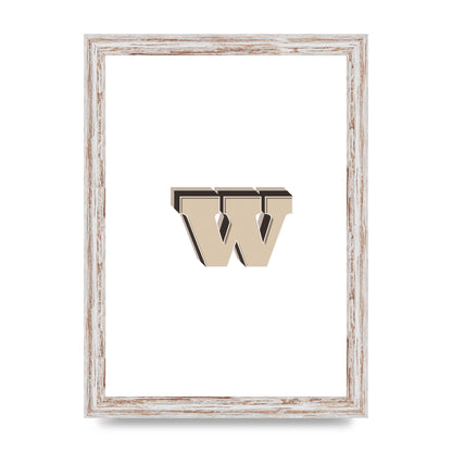 Alphabet Mix Match W" Wall Art - A4 framed