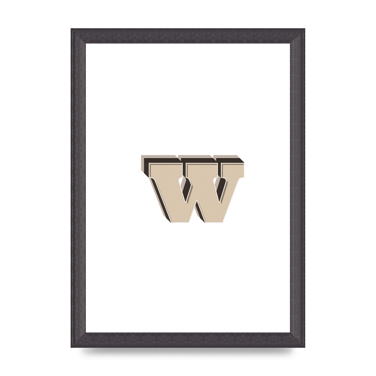 Alphabet Mix Match W" Wall Art - A4 framed