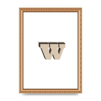 Alphabet Mix Match W" Wall Art - A4 framed