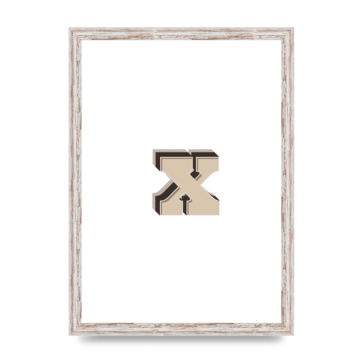 Alphabet Mix Match X" Art For The Home - A3 framed