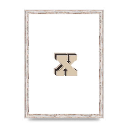 Alphabet Mix Match X" Art For The Home - A3 framed