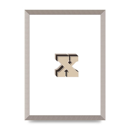 Alphabet Mix Match X" Art For The Home - A3 framed