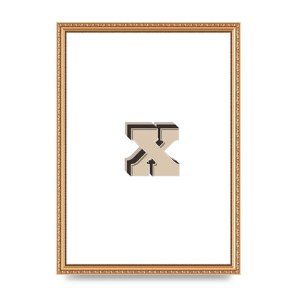 Alphabet Mix Match X" Art For The Home - A3 framed