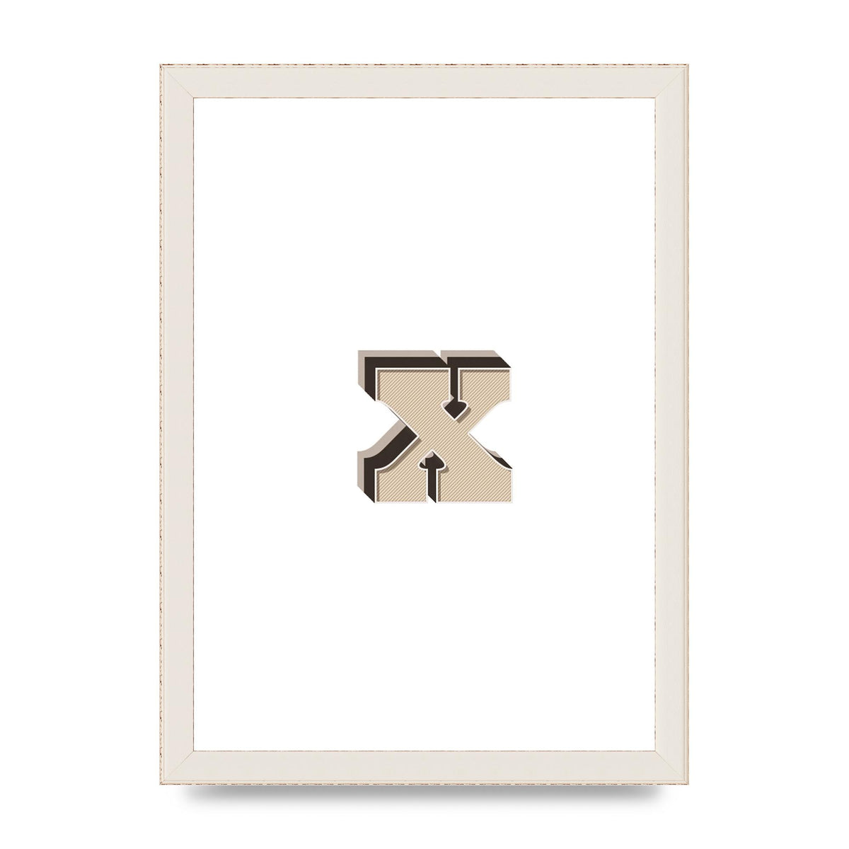 Alphabet Mix Match X" Art For The Home - A4 framed