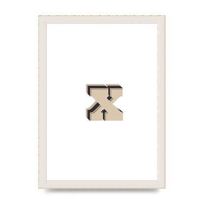 Alphabet Mix Match X" Art For The Home - A4 framed