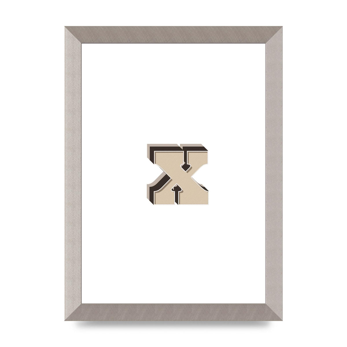 Alphabet Mix Match X" Art For The Home - A4 framed