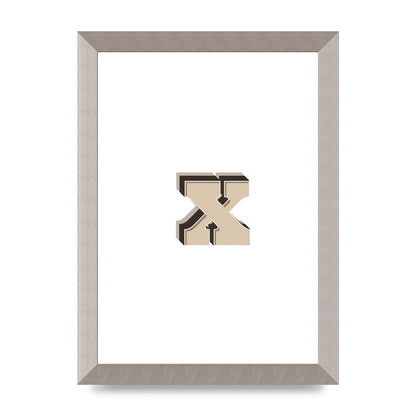 Alphabet Mix Match X" Art For The Home - A4 framed