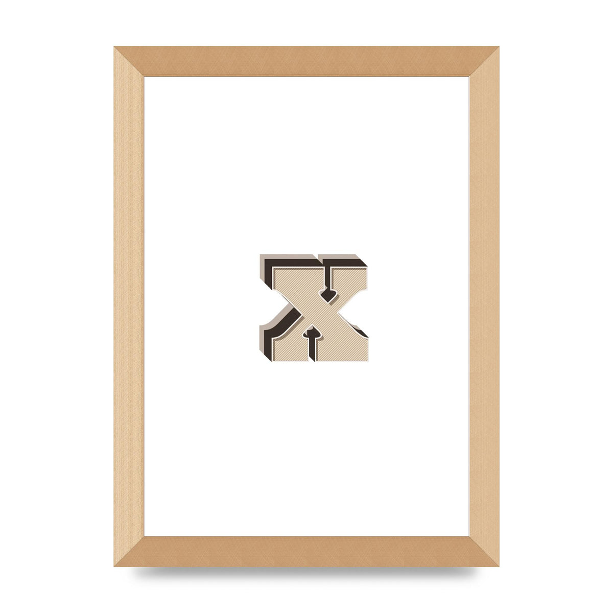 Alphabet Mix Match X" Art For The Home - A4 framed