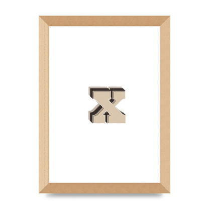 Alphabet Mix Match X" Art For The Home - A4 framed