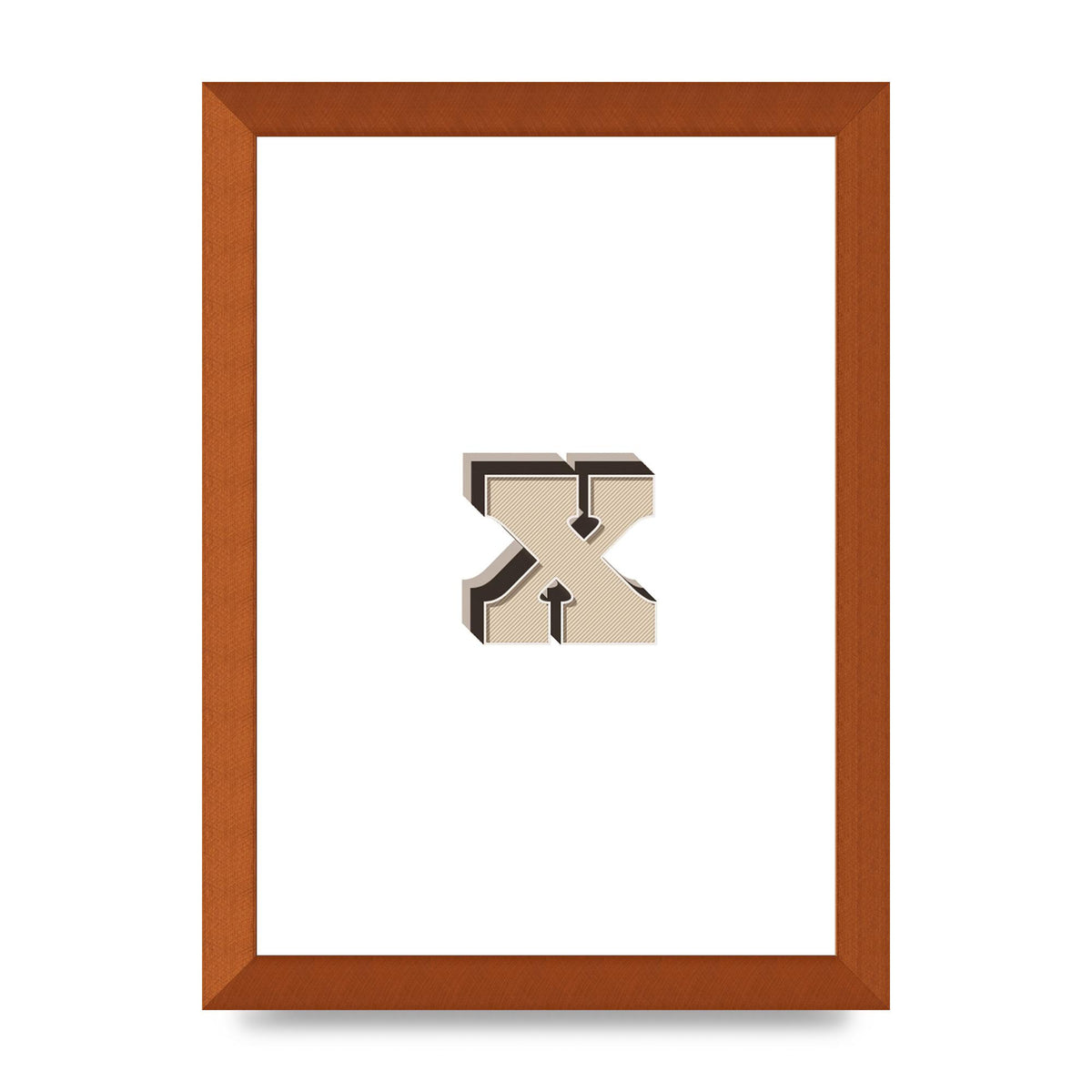 Alphabet Mix Match X" Art For The Home - A4 framed