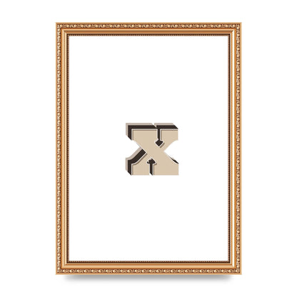 Alphabet Mix Match X" Art For The Home - A4 framed