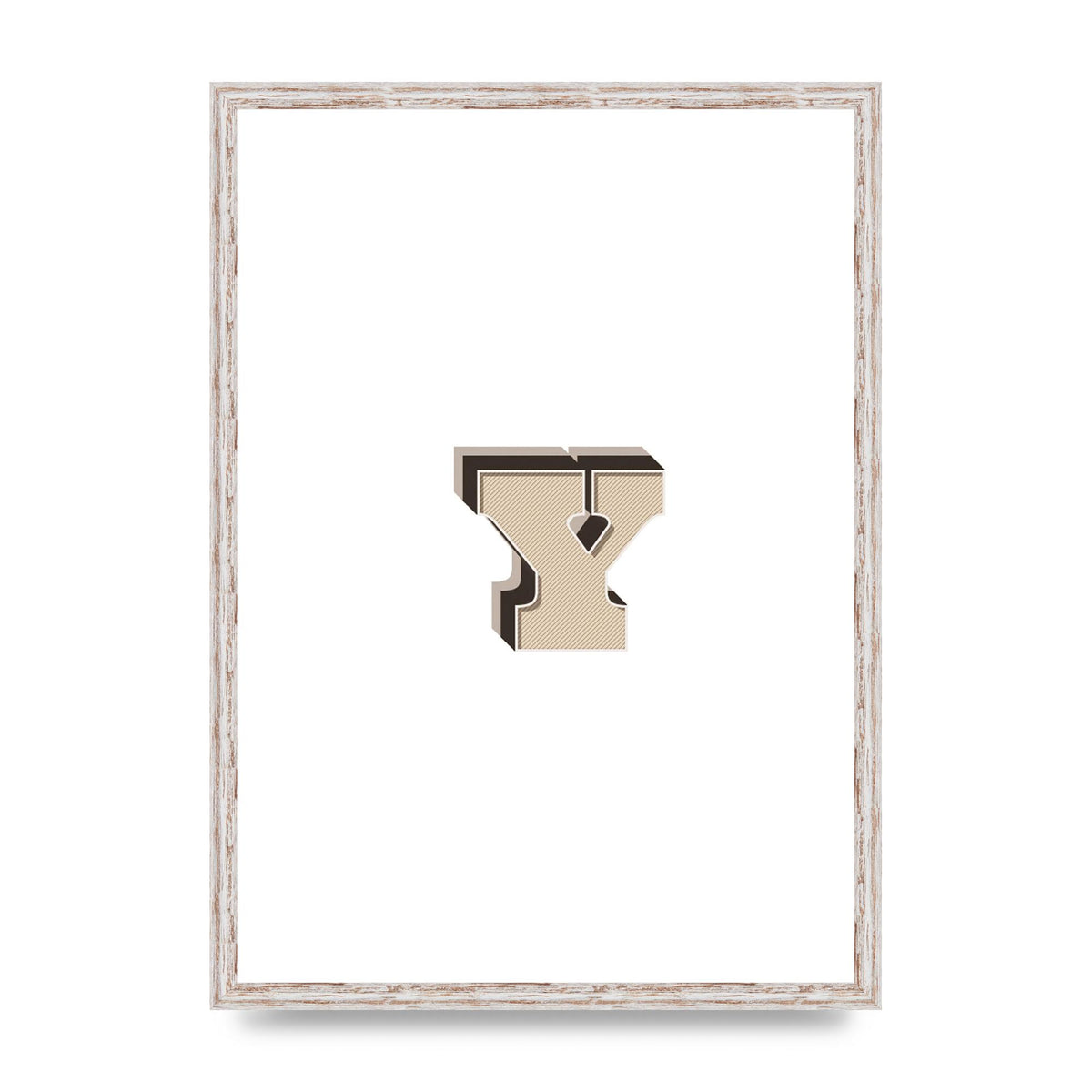 Alphabet Mix Match Y" Printed Poster - A2 framed