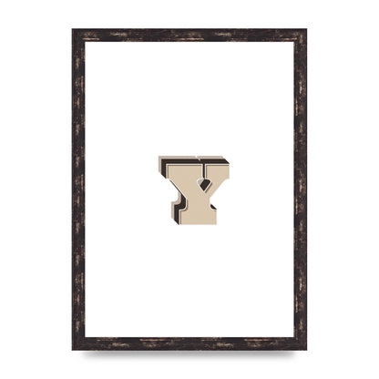 Alphabet Mix Match Y" Printed Poster - A3 framed