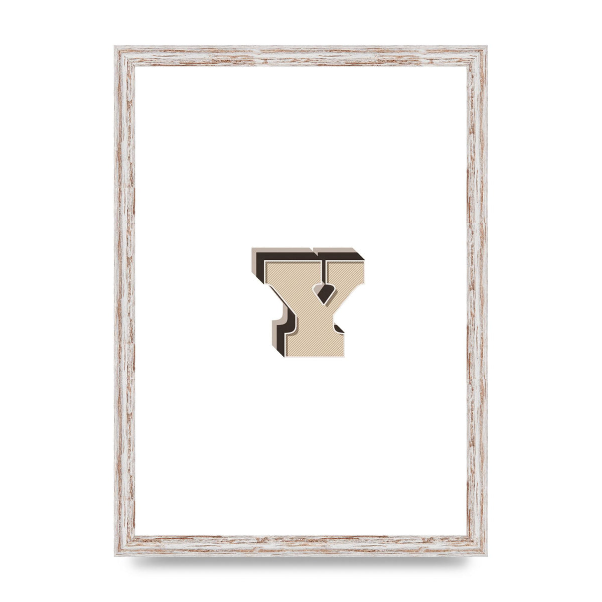 Alphabet Mix Match Y" Printed Poster - A3 framed