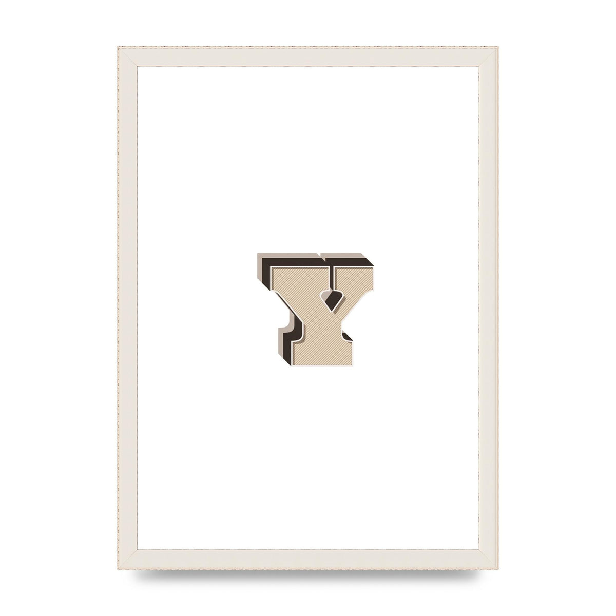 Alphabet Mix Match Y" Printed Poster - A3 framed