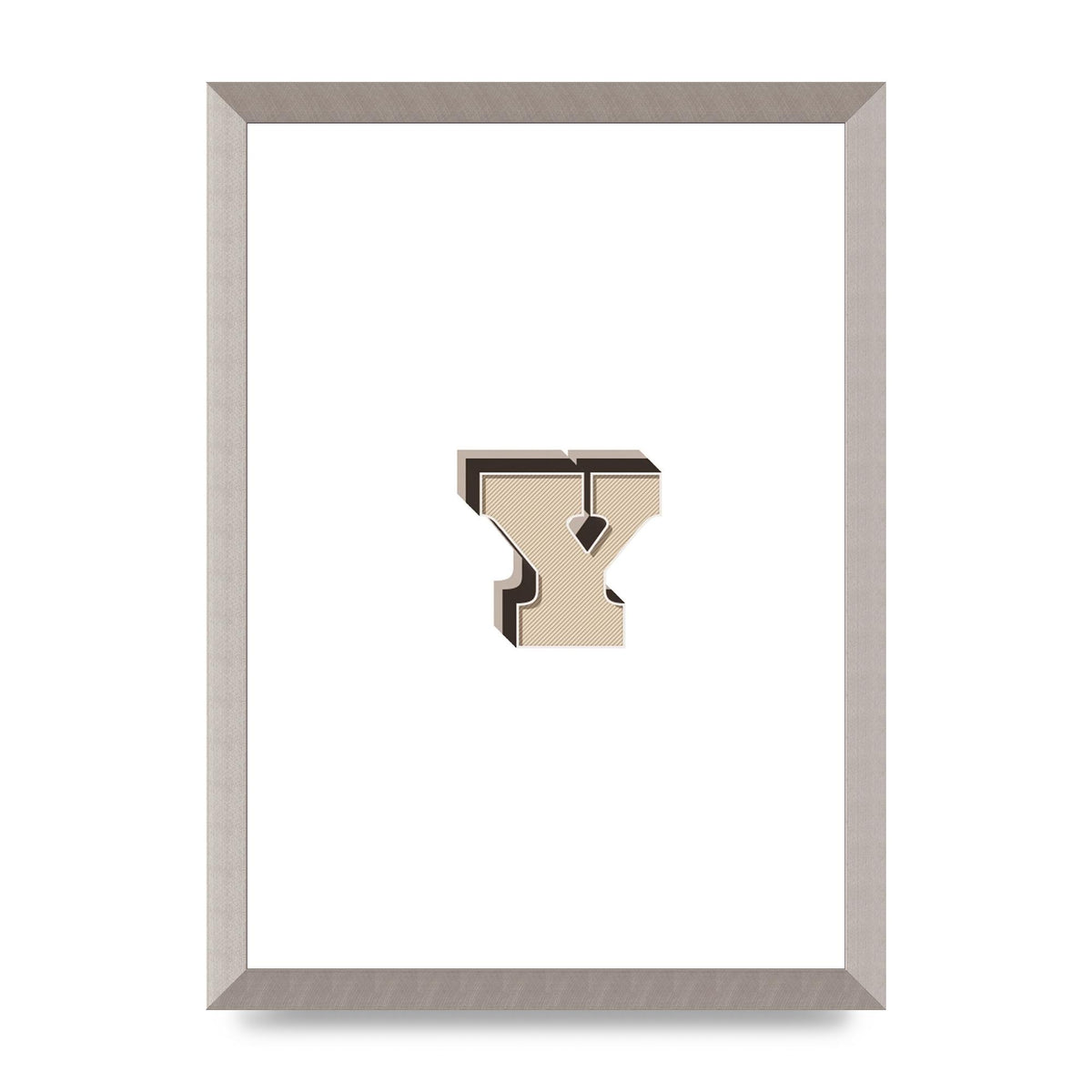 Alphabet Mix Match Y" Printed Poster - A3 framed