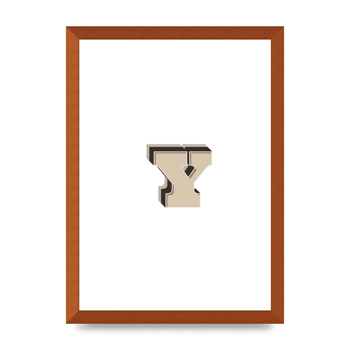 Alphabet Mix Match Y" Printed Poster - A3 framed
