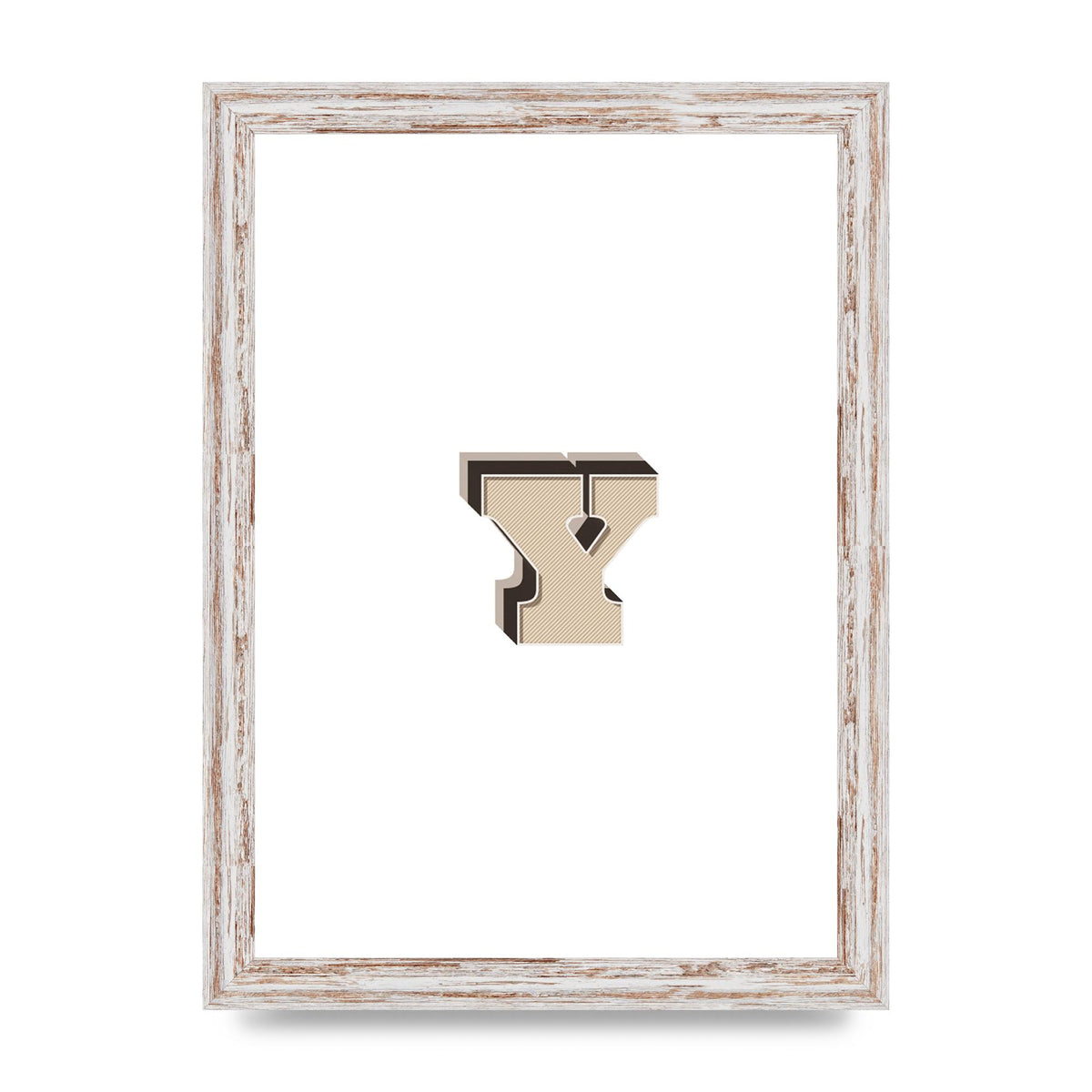 Alphabet Mix Match Y" Printed Poster - A4 framed