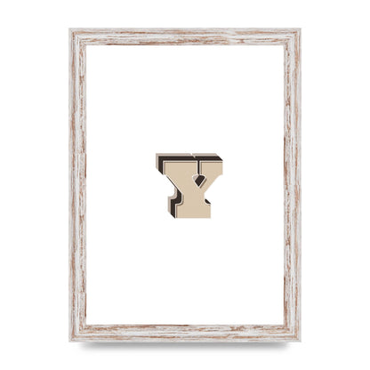 Alphabet Mix Match Y" Printed Poster - A4 framed