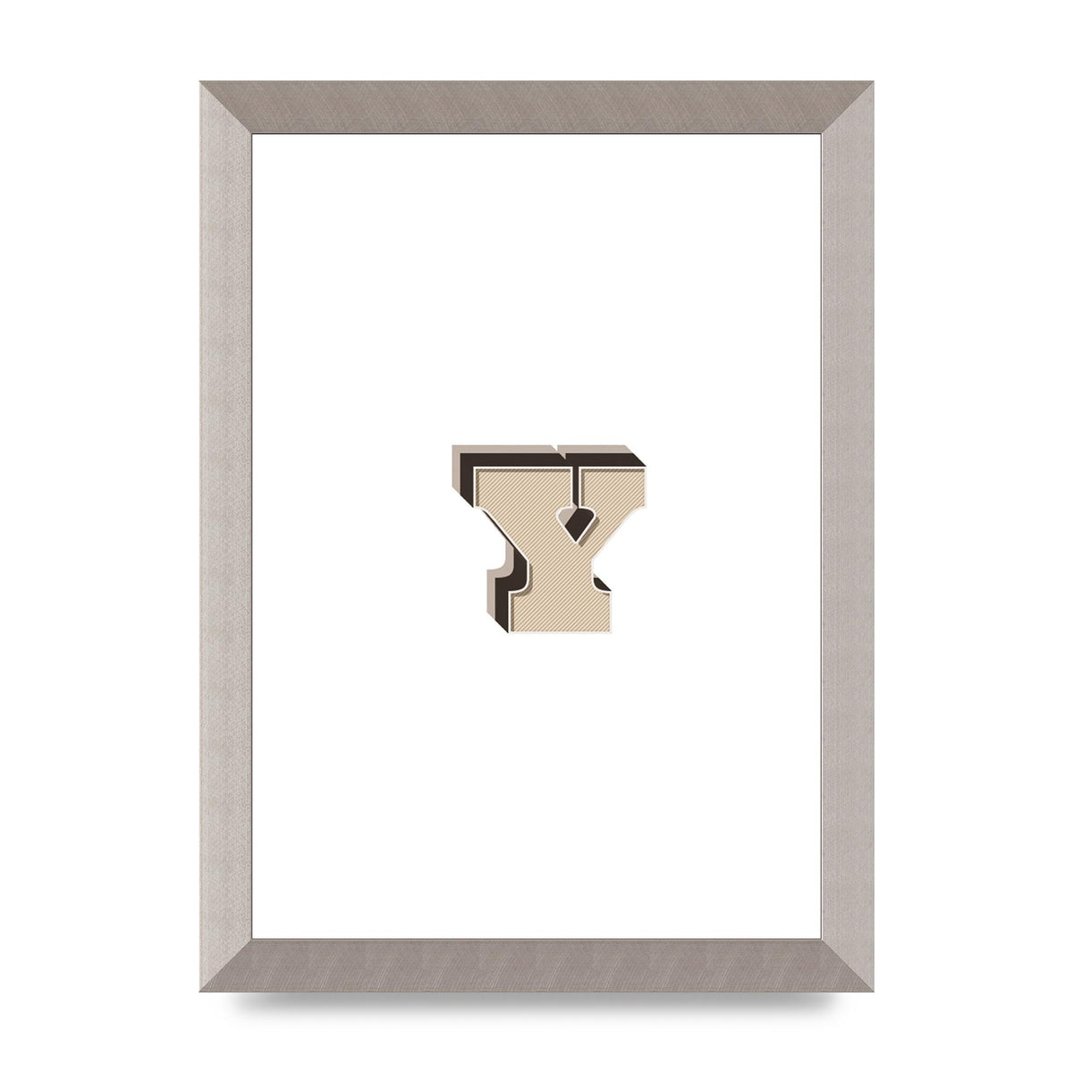 Alphabet Mix Match Y" Printed Poster - A4 framed