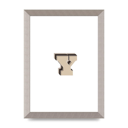 Alphabet Mix Match Y" Printed Poster - A4 framed