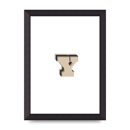 Alphabet Mix Match Y" Printed Poster - A4 framed