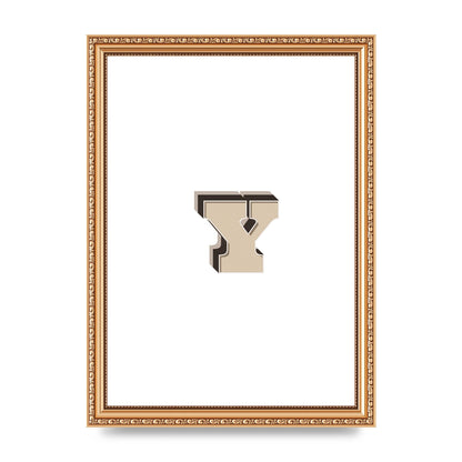 Alphabet Mix Match Y" Printed Poster - A4 framed