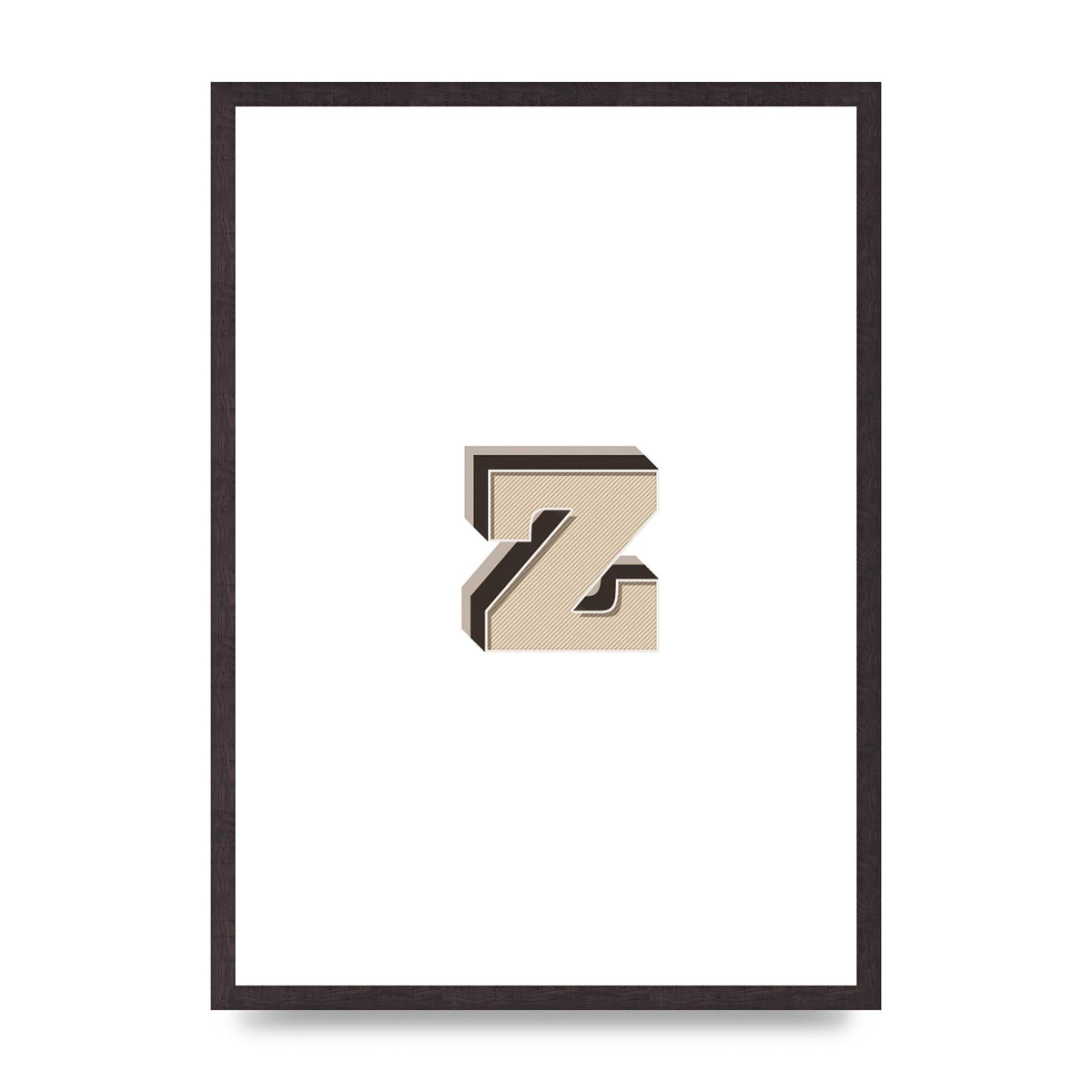 Alphabet Mix Match Z" Wall Art - A2 framed