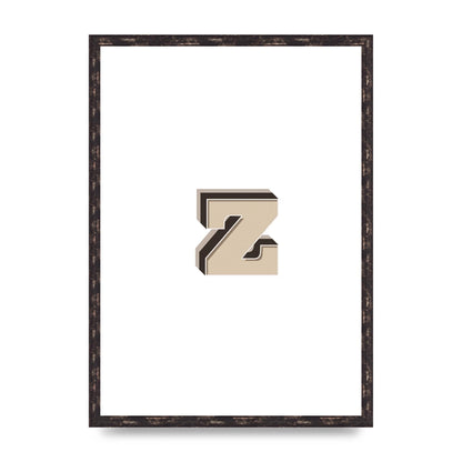 Alphabet Mix Match Z" Wall Art - A2 framed