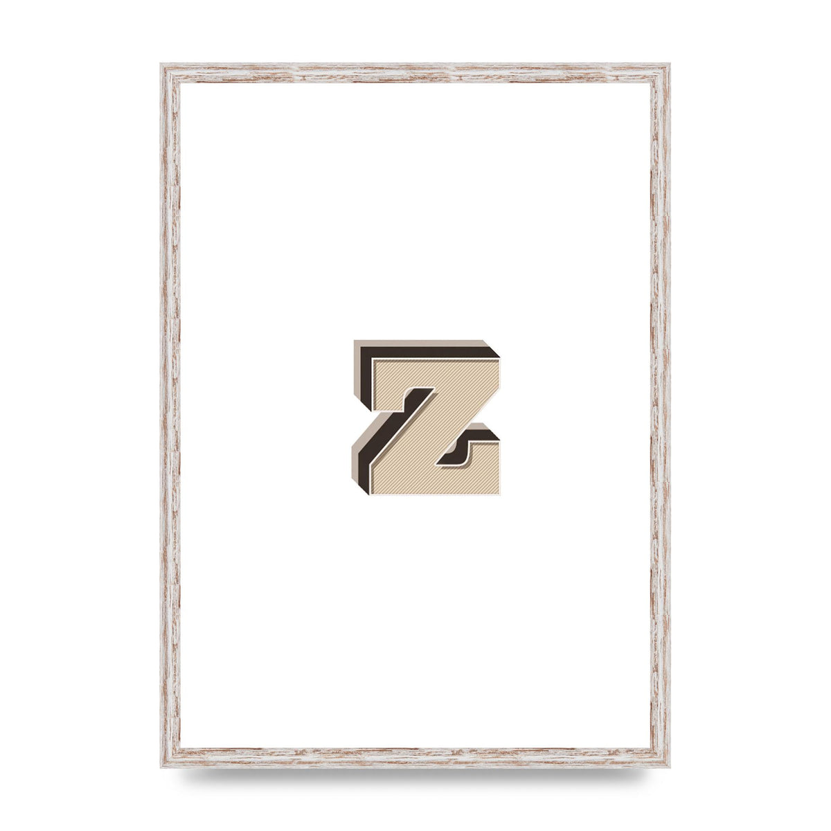 Alphabet Mix Match Z" Wall Art - A2 framed