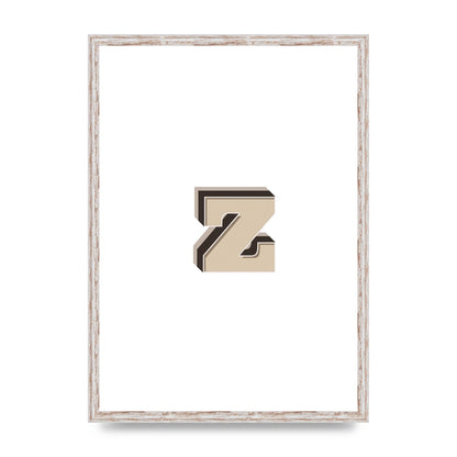 Alphabet Mix Match Z" Wall Art - A2 framed