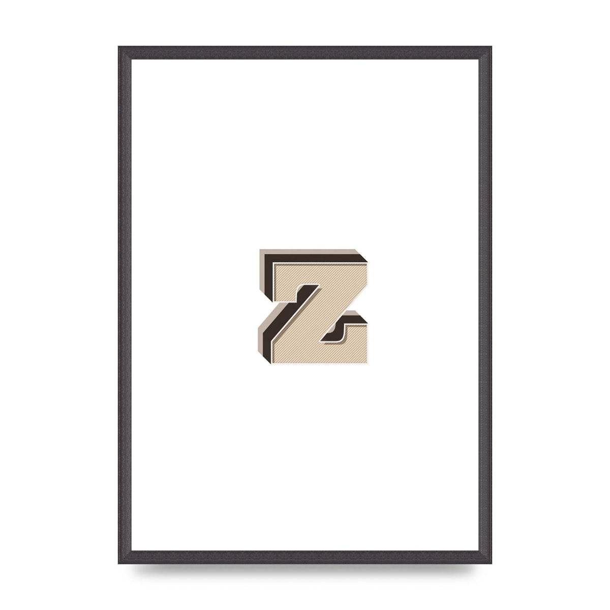 Alphabet Mix Match Z" Wall Art - A2 framed