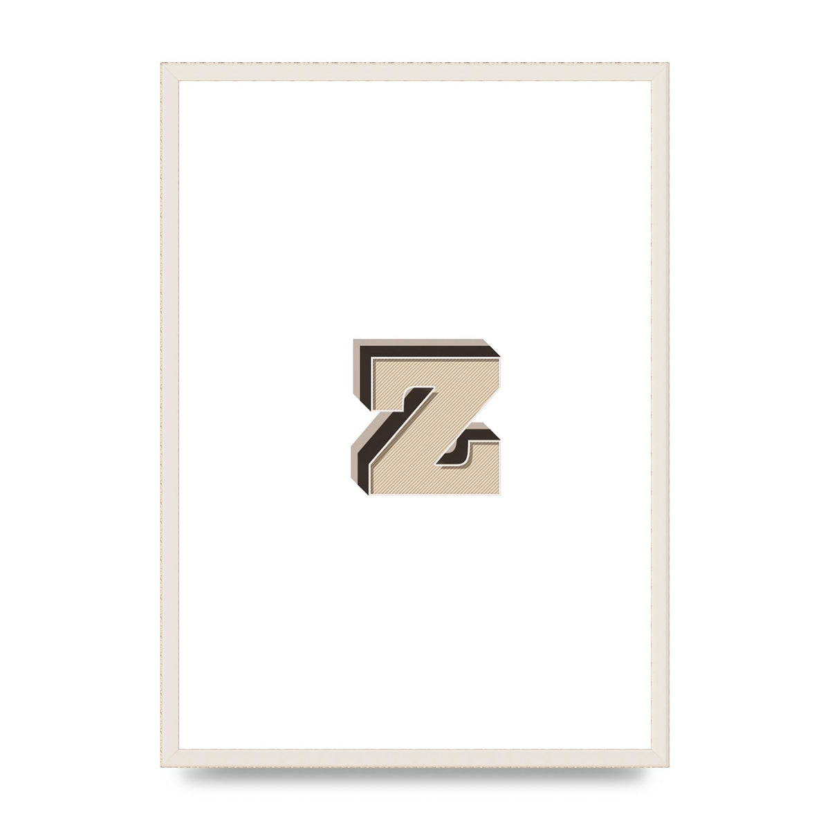 Alphabet Mix Match Z" Wall Art - A2 framed