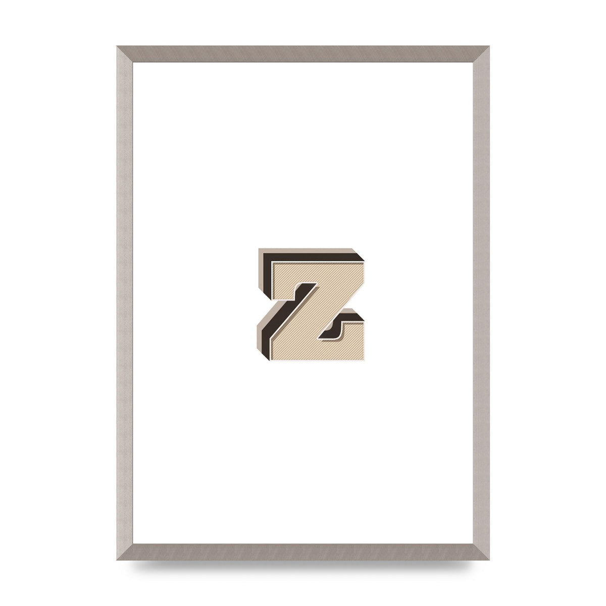 Alphabet Mix Match Z" Wall Art - A2 framed