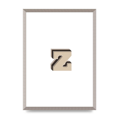 Alphabet Mix Match Z" Wall Art - A2 framed