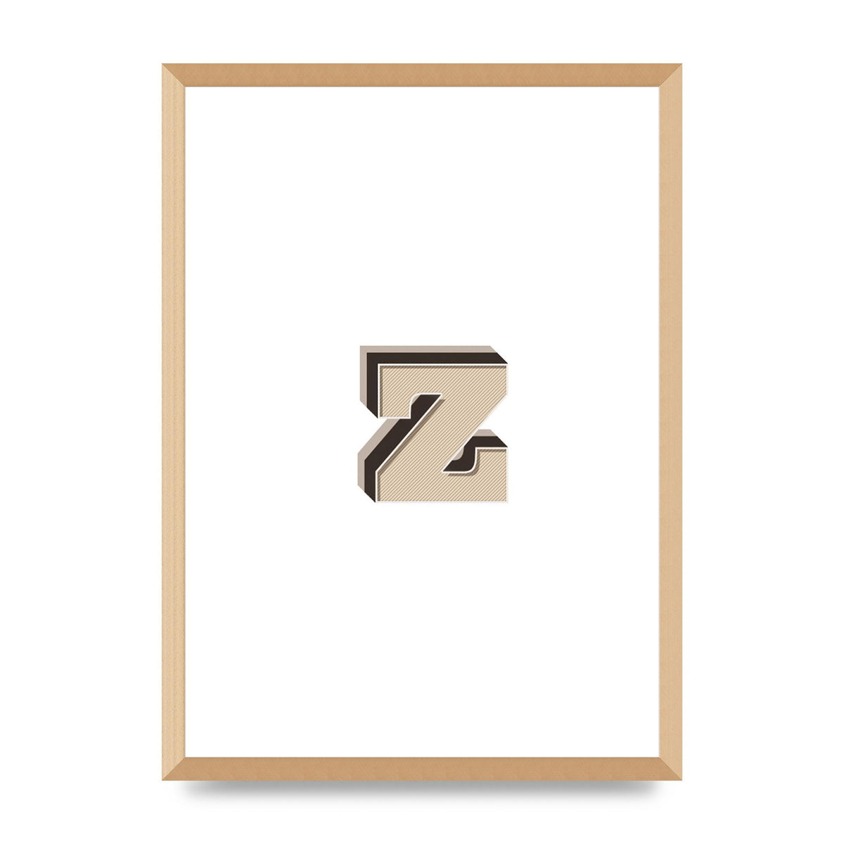 Alphabet Mix Match Z" Wall Art - A2 framed