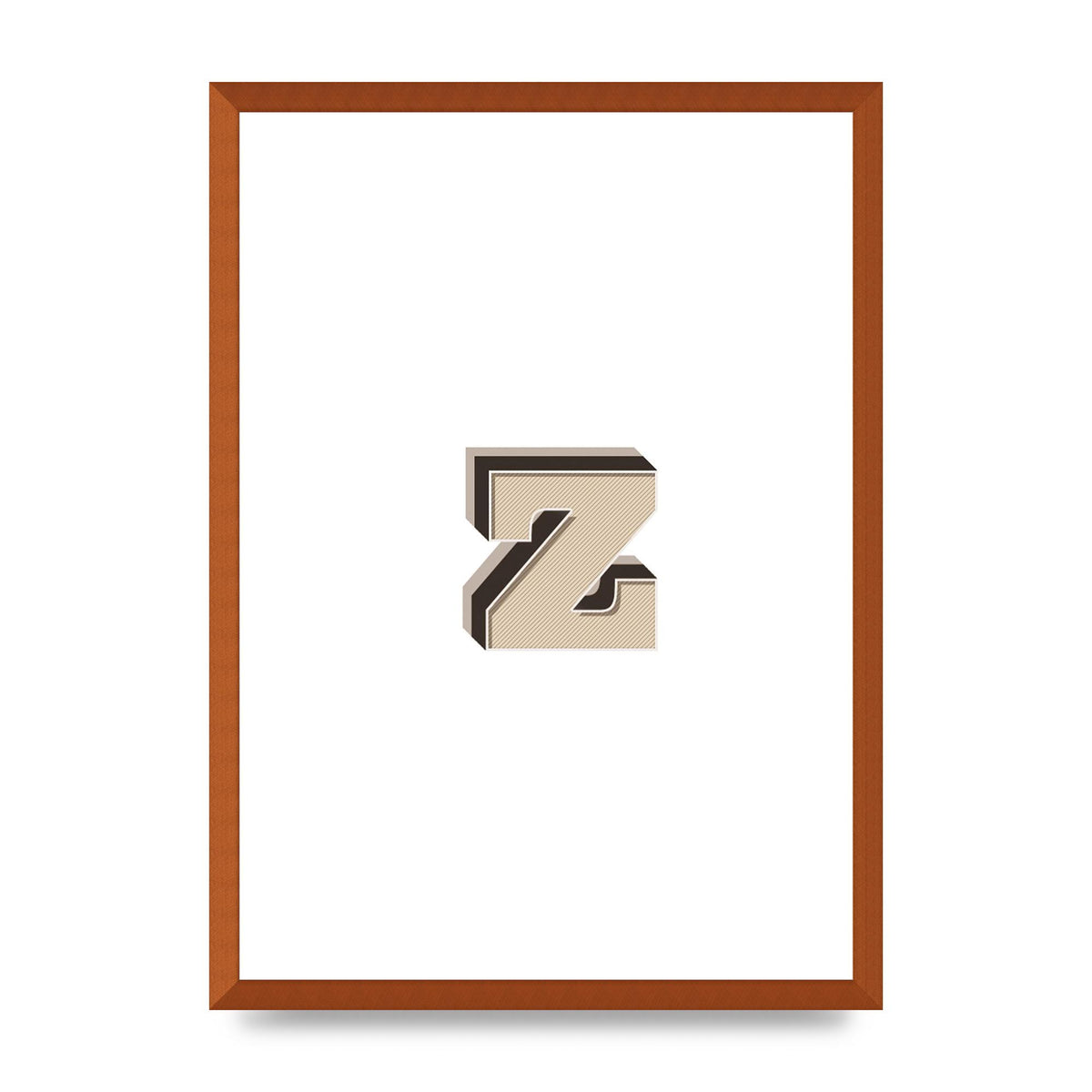 Alphabet Mix Match Z" Wall Art - A2 framed