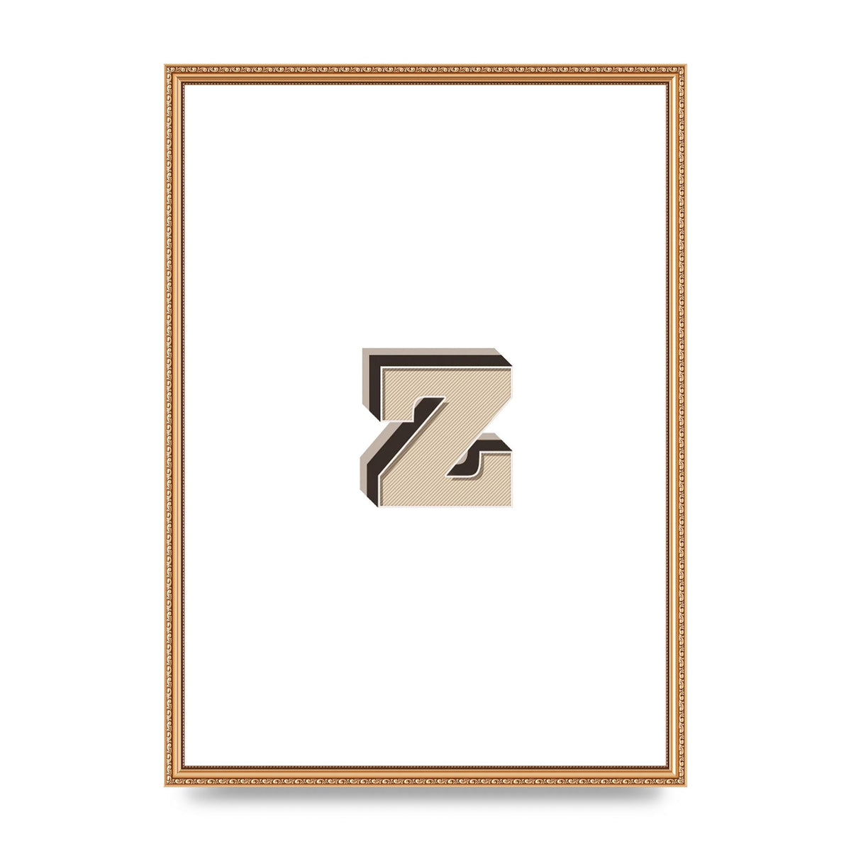 Alphabet Mix Match Z" Wall Art - A2 framed