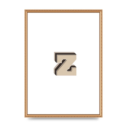 Alphabet Mix Match Z" Wall Art - A2 framed